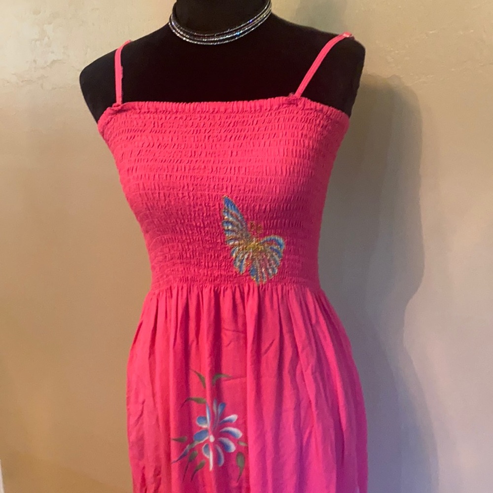 Summer pink dress